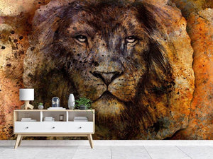 Photo Wallpaper Portrait Of A Lion