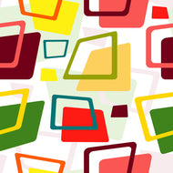 Photo Wallpaper Rectangles In Retro Style