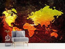 Load image into Gallery viewer, Photo Wallpaper Retro World Map
