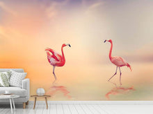 Load image into Gallery viewer, Photo Wallpaper Romantic Flamingos
