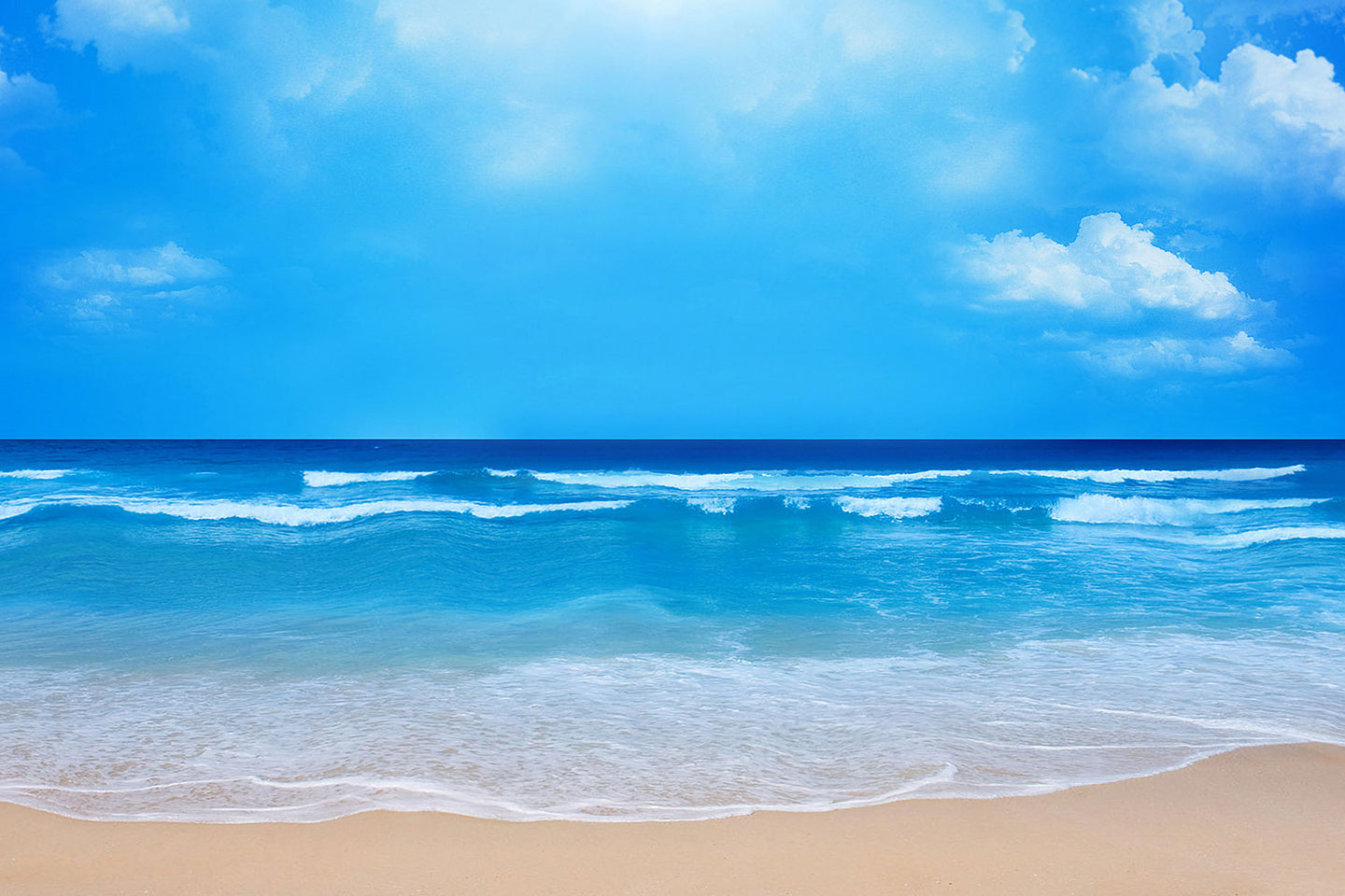 Photo Wallpaper Gentle Beach Waves