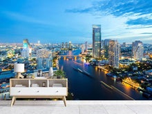 Load image into Gallery viewer, Photo Wallpaper Skyline Bangkok At Dusk
