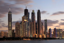 Load image into Gallery viewer, Photo Wallpaper Skyline Dubai At Sunset
