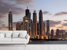 Load image into Gallery viewer, Photo Wallpaper Skyline Dubai At Sunset
