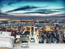 Load image into Gallery viewer, Photo Wallpaper Skyline Manhattan City Lights
