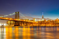 Photo Wallpaper Skyline NY Williamsburg Bridge