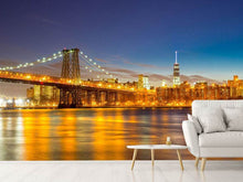 Load image into Gallery viewer, Photo Wallpaper Skyline NY Williamsburg Bridge
