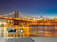 Load image into Gallery viewer, Photo Wallpaper Skyline NY Williamsburg Bridge
