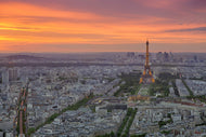 Photo Wallpaper Paris Skyline At Sunset