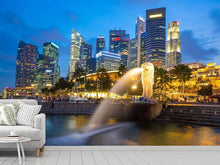 Load image into Gallery viewer, Photo Wallpaper Skyline Singapore Into A Sea Of Lights
