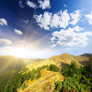 Photo Wallpaper Sunrise In The Mountains