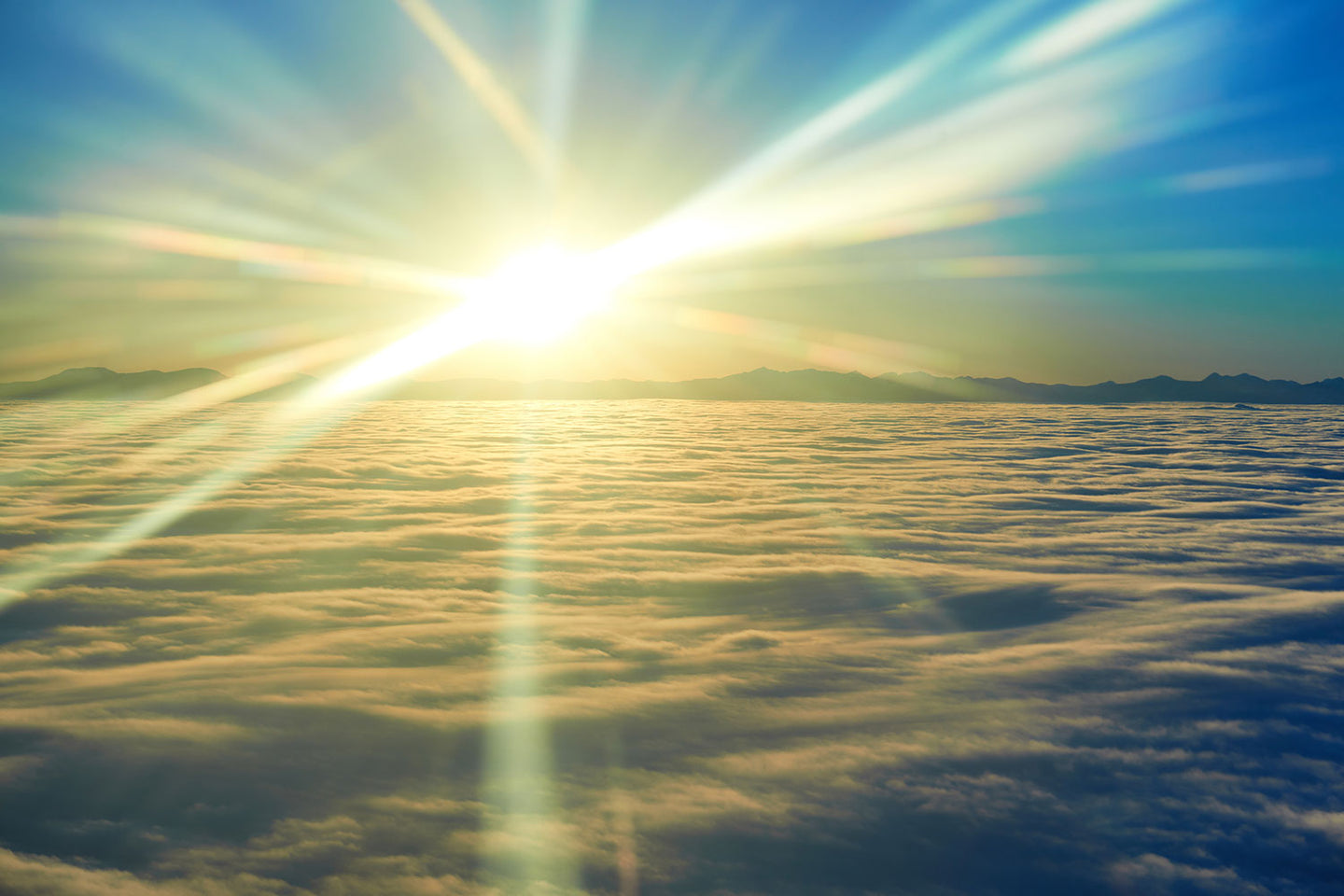 Photo Wallpaper Sunrise Above The Clouds