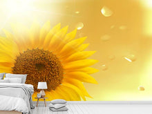 Load image into Gallery viewer, Photo Wallpaper Sunflower in Morning dew
