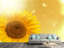 Load image into Gallery viewer, Photo Wallpaper Sunflower in Morning dew
