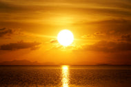 Photo Wallpaper Sunset Lake