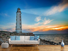 Load image into Gallery viewer, Photo Wallpaper Sunset At The Lighthouse

