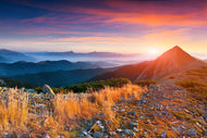 Photo Wallpaper Sunset In The Alps