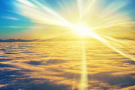 Photo Wallpaper Sunset Above The Clouds