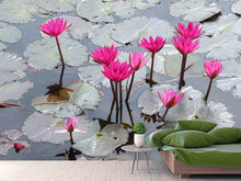Load image into Gallery viewer, Photo Wallpaper Jump In The Lily Pond
