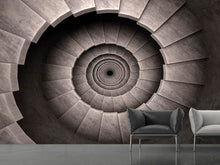 Load image into Gallery viewer, Photo Wallpaper Stone Spiral Staircase
