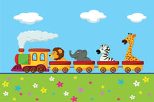 Load image into Gallery viewer, Photo Wallpaper Animal Train
