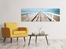 Load image into Gallery viewer, Panoramic Canvas Print At the dock
