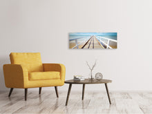 Load image into Gallery viewer, Panoramic Canvas Print At the dock
