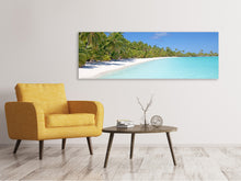 Load image into Gallery viewer, Panoramic Canvas Print Beach walk
