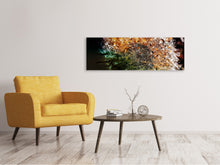 Load image into Gallery viewer, Panoramic Canvas Print Dandelion in the morning dew
