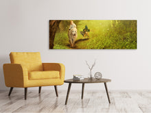Load image into Gallery viewer, Panoramic Canvas Print Forest excursion
