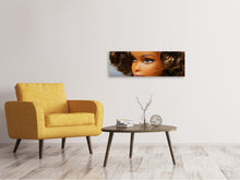 Load image into Gallery viewer, Panoramic Canvas Print doll face
