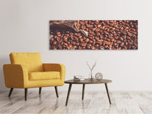Load image into Gallery viewer, Panoramic Canvas Print Many coffee beans
