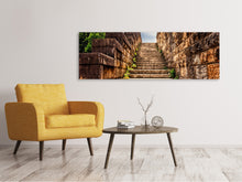 Load image into Gallery viewer, Panoramic Canvas Print stone stairs
