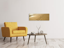 Load image into Gallery viewer, Panoramic Canvas Print Sign in the sand