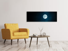 Load image into Gallery viewer, Panoramic Canvas Print Imposing full moon
