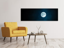 Load image into Gallery viewer, Panoramic Canvas Print Imposing full moon

