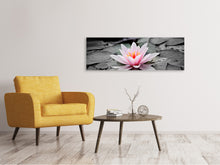 Load image into Gallery viewer, Panoramic Canvas Print The art of water lily
