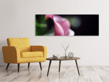 Load image into Gallery viewer, Panoramic Canvas Print Calla in purple
