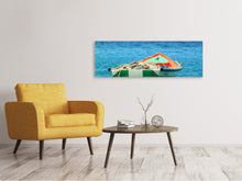 Load image into Gallery viewer, Panoramic Canvas Print A fishing boat
