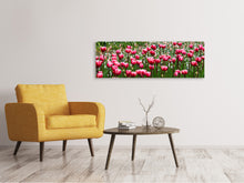 Load image into Gallery viewer, Panoramic Canvas Print Wild tulip field
