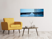 Load image into Gallery viewer, Panoramic Canvas Print Reflections of a facade

