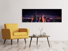 Load image into Gallery viewer, Panoramic Canvas Print The colorful lights of Dubai
