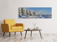 Load image into Gallery viewer, Panoramic Canvas Print Beautiful snow landscape
