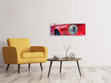 Load image into Gallery viewer, Panoramic Canvas Print Red vintage car