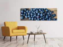 Load image into Gallery viewer, Panoramic Canvas Print Fresh blueberries
