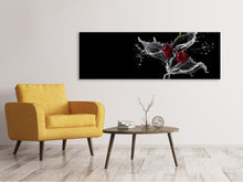 Load image into Gallery viewer, Panoramic Canvas Print Sparkling cherries
