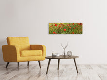 Load image into Gallery viewer, Panoramic Canvas Print The poppy in the wind
