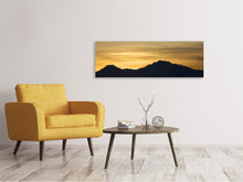 Load image into Gallery viewer, Panoramic Canvas Print The sunrise in the mountains
