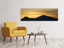 Load image into Gallery viewer, Panoramic Canvas Print The sunrise in the mountains
