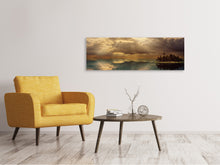Load image into Gallery viewer, Panoramic Canvas Print Light spectacle on the sea
